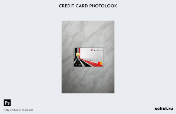 цифровая загрузка Камерун Afriland First Bank Mastercard Photolook шаблон лицево